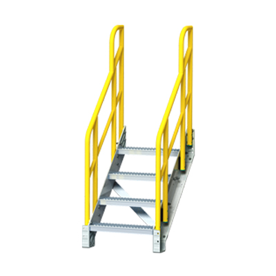 Aluminum Industrial Stairs ErectaStep Components